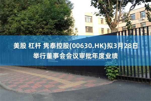 美股 杠杆 隽泰控股(00630.HK)拟3月28日举行董事会会议审批年度业绩