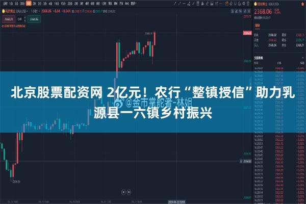 北京股票配资网 2亿元！农行“整镇授信”助力乳源县一六镇乡村振兴