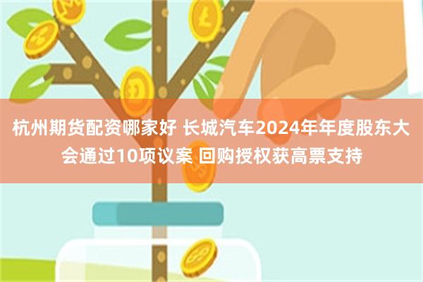 杭州期货配资哪家好 长城汽车2024年年度股东大会通过10项议案 回购授权获高票支持