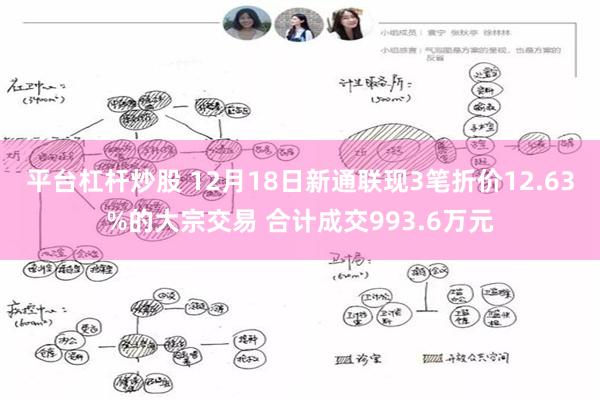 平台杠杆炒股 12月18日新通联现3笔折价12.63%的大宗交易 合计成交993.6万元