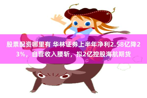 股票配资哪里有 华林证券上半年净利2.58亿降23%,自营收入腰斩,拟2亿控股海航期货