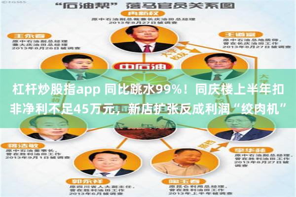杠杆炒股指app 同比跳水99%！同庆楼上半年扣非净利不足45万元，新店扩张反成利润“绞肉机”