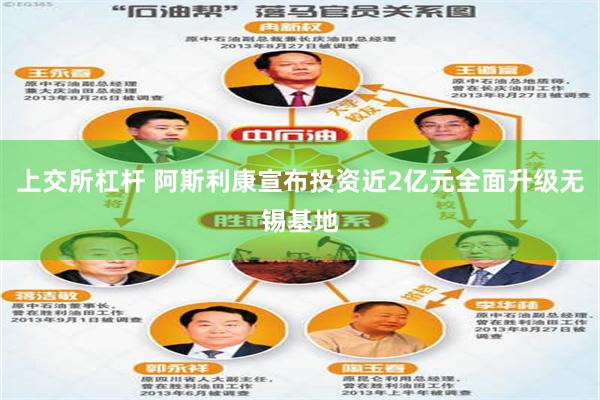 上交所杠杆 阿斯利康宣布投资近2亿元全面升级无锡基地