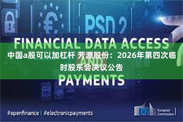 中国a股可以加杠杆 芳源股份：2026年第四次临时股东会决议公告