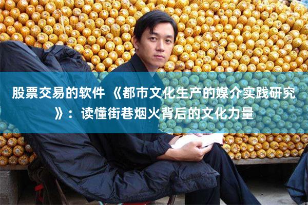 股票交易的软件 《都市文化生产的媒介实践研究》：读懂街巷烟火背后的文化力量
