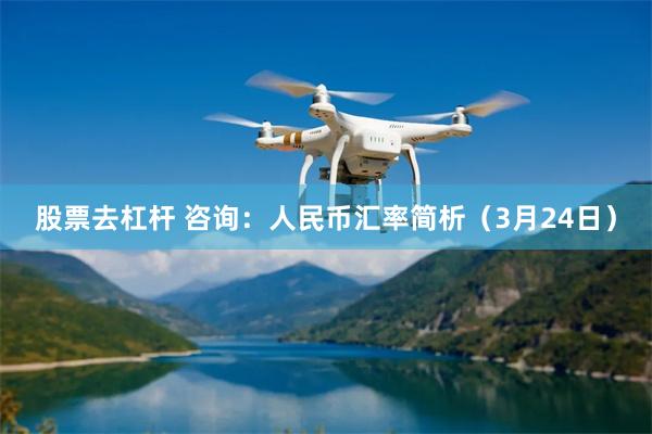 股票去杠杆 咨询:人民币汇率简析(3月24日)