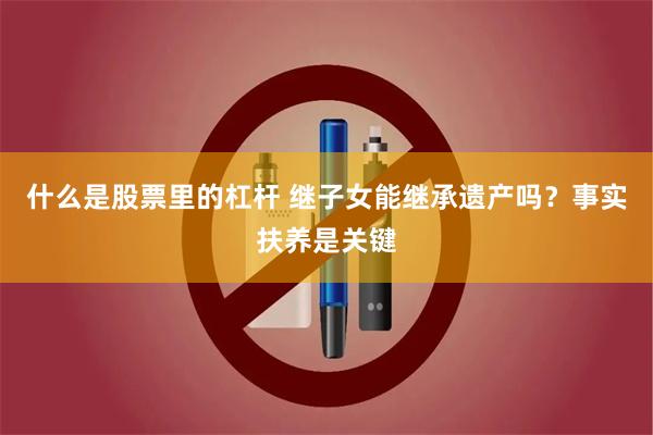 什么是股票里的杠杆 继子女能继承遗产吗？事实扶养是关键